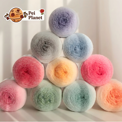 Gradient Yarn | Soft Acrylic Nylon Blend | 200g 416yds | Worsted #4 for Crochet & Knitting