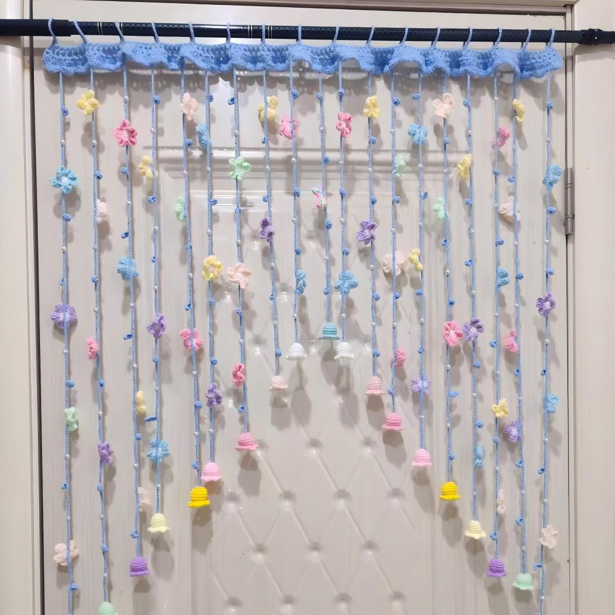 Handmade Boho Crochet Door Curtain | Custom Size & Style